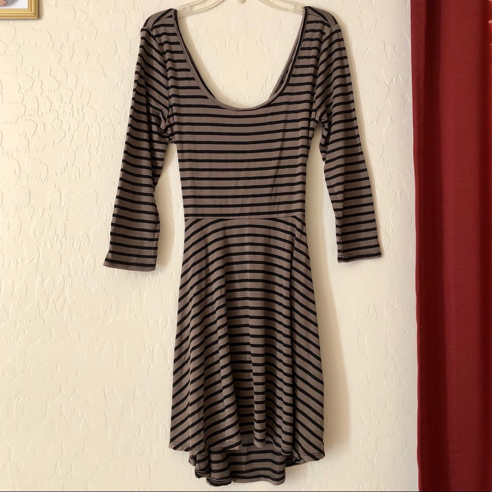 A+ Ellen Striped Mini Dress